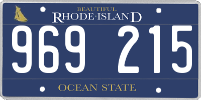 RI license plate 969215