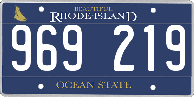 RI license plate 969219