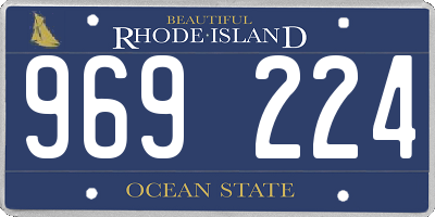 RI license plate 969224