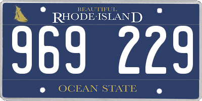 RI license plate 969229