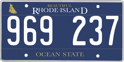 RI license plate 969237