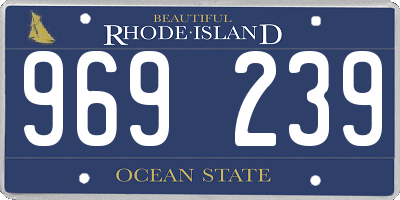 RI license plate 969239