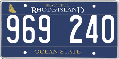 RI license plate 969240