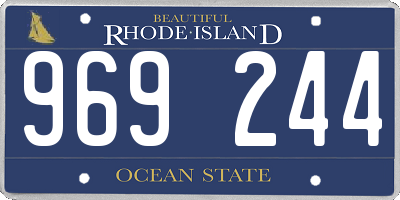 RI license plate 969244