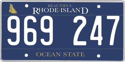 RI license plate 969247
