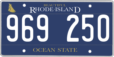 RI license plate 969250