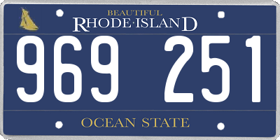 RI license plate 969251