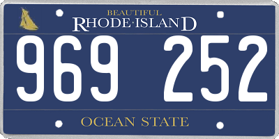 RI license plate 969252
