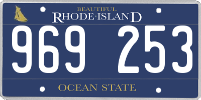 RI license plate 969253