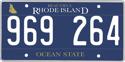 RI license plate 969264