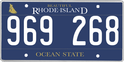 RI license plate 969268