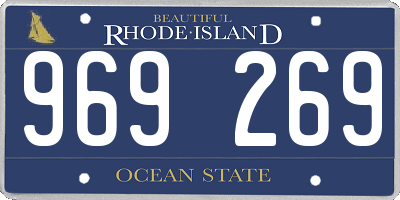 RI license plate 969269