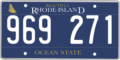 RI license plate 969271