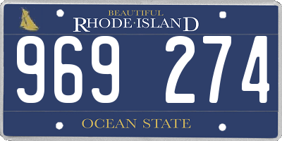 RI license plate 969274