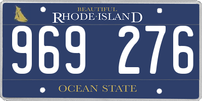 RI license plate 969276