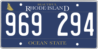 RI license plate 969294