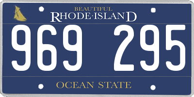 RI license plate 969295