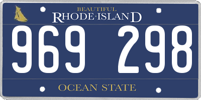 RI license plate 969298