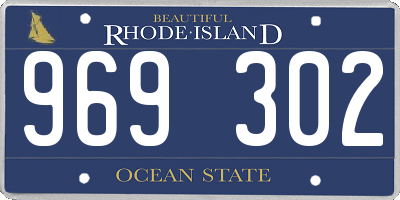 RI license plate 969302