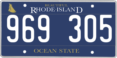 RI license plate 969305