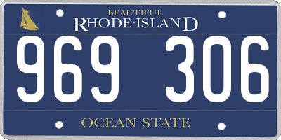 RI license plate 969306