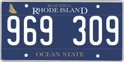 RI license plate 969309