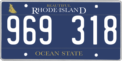 RI license plate 969318