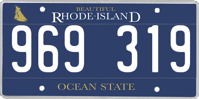 RI license plate 969319