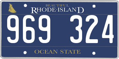 RI license plate 969324