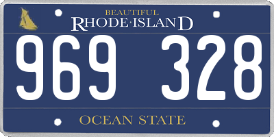 RI license plate 969328