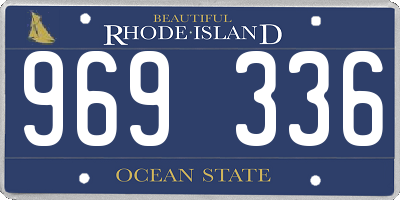RI license plate 969336