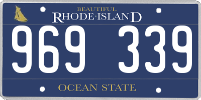RI license plate 969339