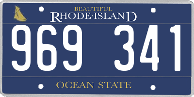 RI license plate 969341