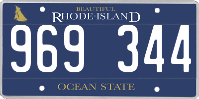 RI license plate 969344