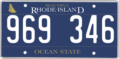 RI license plate 969346