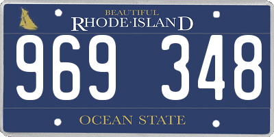 RI license plate 969348