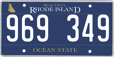 RI license plate 969349