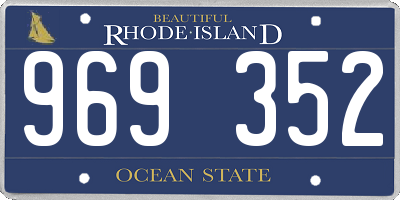 RI license plate 969352