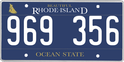 RI license plate 969356