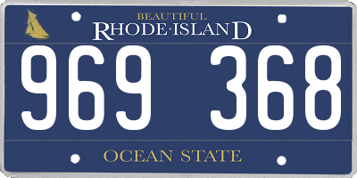 RI license plate 969368