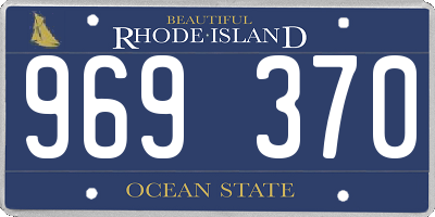 RI license plate 969370
