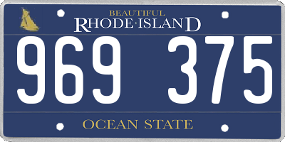RI license plate 969375