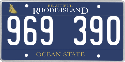 RI license plate 969390