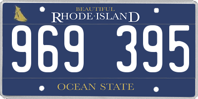 RI license plate 969395