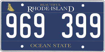 RI license plate 969399