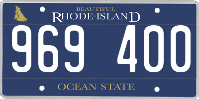 RI license plate 969400