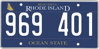 RI license plate 969401