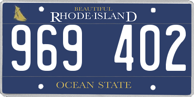 RI license plate 969402