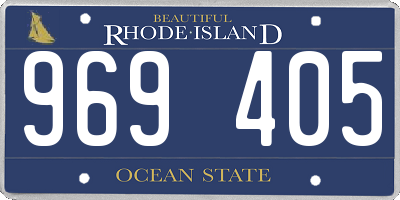 RI license plate 969405