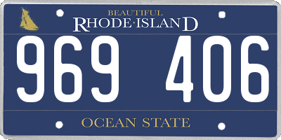 RI license plate 969406